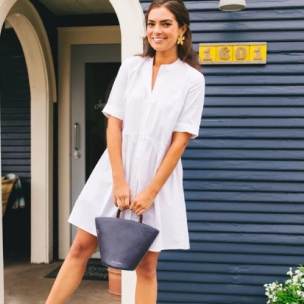 White Royal shirt dress Tuckernuck size L. Worn once